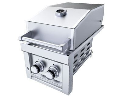 Sunstone Ruby Series 13-Inch Stainless Steel Companion Pro Burner with LED Accent Light & Pro Hood