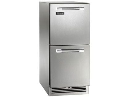 Perlick 15-Inch 2.8 cu. ft. Signature Series Stainless Steel Drawers Outdoor Refrigerator