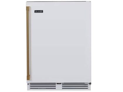 Perlick 24-Inch 5.0 cu. ft. Signature Series Stainless Steel Outdoor Dual Zone Refrigerator & Wine Reserve with Matte White Solid Door