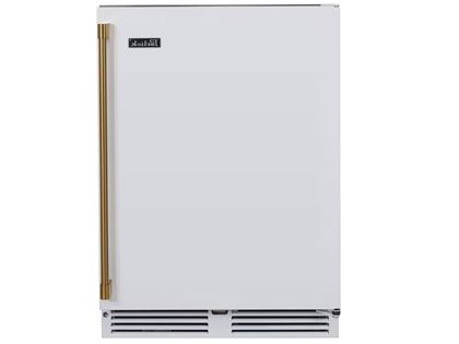 Perlick 24-Inch 5.2 cu. ft. Signature Series Marine & Coastal Series Stainless Steel Outdoor Refrigerator With Matte White Solid Door