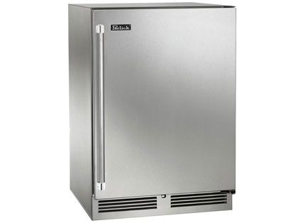 Perlick 24-Inch 3.1 Cu. Ft. Signature Series Shallow Depth Marine & Coastal Series Stainless Steel Outdoor Refrigerator
