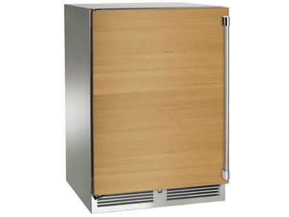 Perlick 24-Inch 5.2 cu. ft. Signature Series Marine & Coastal Series Stainless Steel Panel Ready Outdoor Dual-Zone Wine Reserve