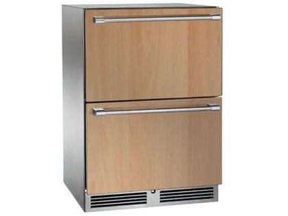 Perlick 24-Inch  5.2 cu. ft. Signature Series Stainless Steel Panel Ready Outdoor Refrigerator Drawers
