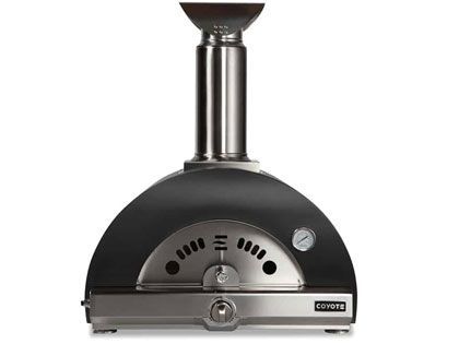 Coyote 30-Inch Hybrid Multi-Fuel Outdoor Pizza Oven C1PZ30HMB Black