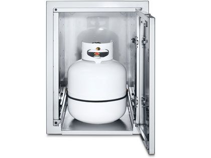 Crown Verity Infinite Series 21-Inch Enclosed Cabinet Storage with Propane Tank Holder - Large