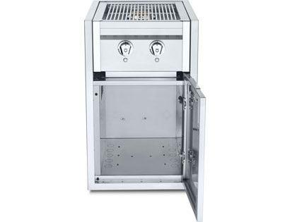 Crown Verity Infinite Series 21-Inch Enclosed Cabinet Storage with Bulk Propane Gas Double Side Burner