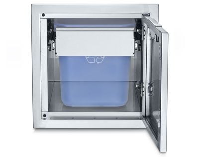 Crown Verity Infinite Series 21-Inch Enclosed Cabinet Storage with Double Trash Bin Storage - Small