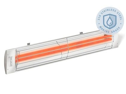 Infratech CD-Series 39-Inch 4000W Marine Grade Dual Element Electric Infrared Patio Heater - Stainless Steel