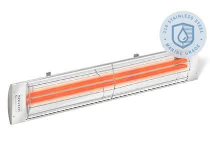Infratech CD-Series 33-Inch 3000W Marine Grade Dual Element Electric Infrared Patio Heater - Stainless Steel