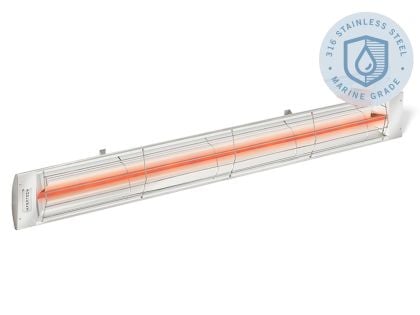 Infratech C-Series 61 1/4-Inch 3000W Marine Grade Single Element Electric Infrared Patio Heater - Stainless Steel