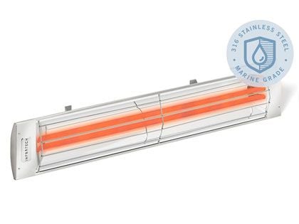 Infratech CD-Series 48-Inch 5200W Marine Grade Dual Element Electric Infrared Patio Heater - Stainless Steel