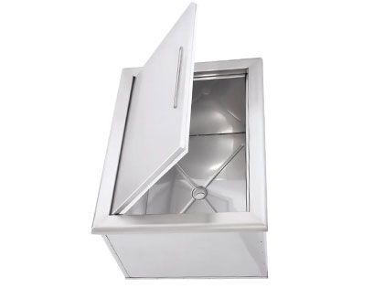 Saber 24-Inch Stainless Steel Drop-In Ice Bin Cooler