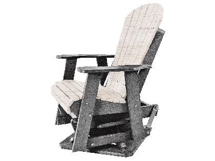 Kanyon Poly Lumber 2-Ft Swivel Adirondack Glider