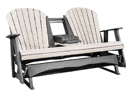 Kanyon Poly Lumber 5-Ft Adirondack Glider