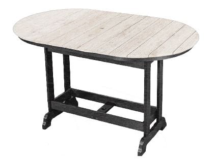 Kanyon Poly Lumber Bar Height 6-Ft Oval Table