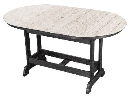 Kanyon Poly Lumber Counter Height 6-Ft Oval Table