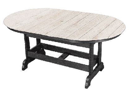 Kanyon Poly Lumber Dining Height 6-Ft Oval Table