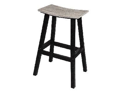 Kanyon Poly Lumber Bar Height Saddle Stool