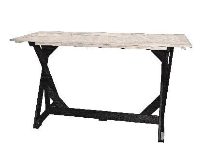 Kanyon Poly Lumber Bar Height 72" x 28" Harvest Table 