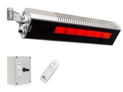 SunStar 48-Inch 35,000 BTU Marine Grade Stainless Steel Gas Infrared Patio Heater with Switch, Remote and Adjustable Mounting Kit