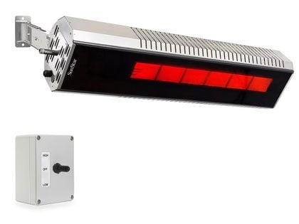 SunStar 48-Inch 35,000 BTU Marine Grade Stainless Steel Gas Infrared Patio Heater with Switch and Adjustable Mounting Kit