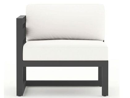 Harmonia Living Avion Slate Grey Aluminum Left Arm Seat