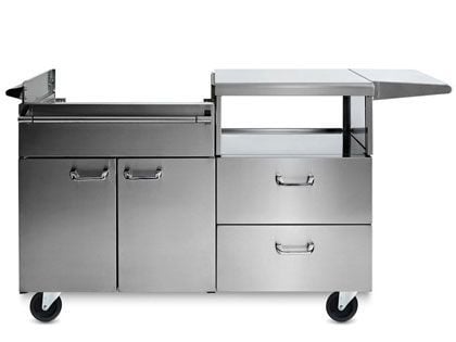 Lynx Stainless Steel 54-Inch Mobile Kitchen Cart