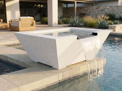 Prism Hardscapes 29-Inch Lombard Pedestal GFRC Water Bowl