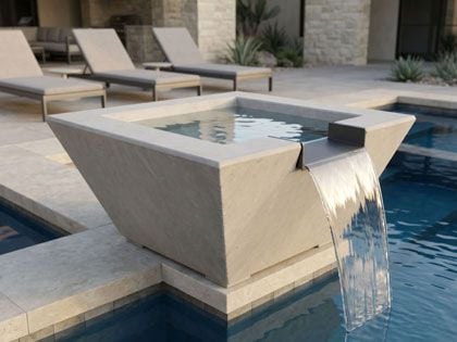 Prism Hardscapes 32-Inch Lombard Tall GFRC Water Bowl