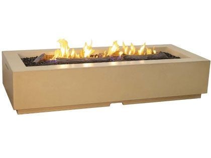American Fyre Designs 72 1/4-Inch Louvre Long Rectangle Fire Pit with FyreStarter Ignition System