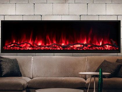 Modern Flames 80-inch Landscape Pro Slim Linear Electric Fireplace