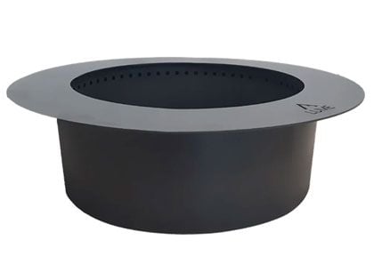 Firegear Lume Double Wall Smokeless Black High Temp Painted Carbon Steel Wood Fire Pit Insert (32 - 39 Inch Opening)