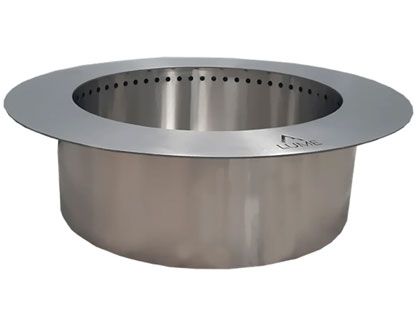 Firegear Lume Double Wall Smokeless Stainless Steel Wood Fire Pit Insert (27 - 33 Inch Opening)