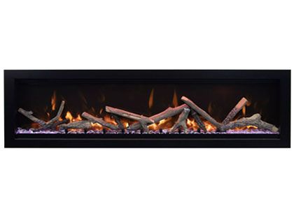 Amantii 74-Inch Symmetry Lumina Linear Electric Fireplace
