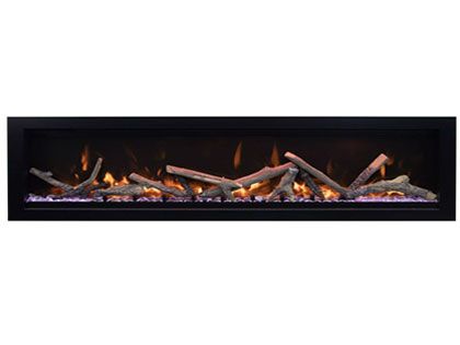 Amantii 88-Inch Symmetry Lumina Linear Electric Fireplace