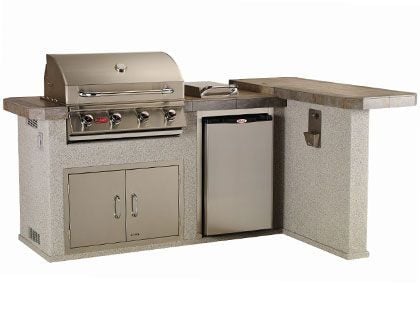 bull luxury q 7.5-foot bbq kitchen island 
