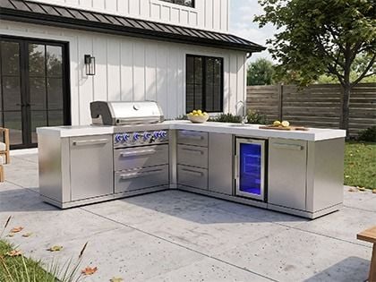 Mont Alpi MAi400-90BEVDR bbq kitchen island 
