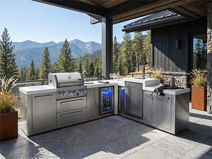 Mont Alpi MAi400-90KEGBEV bbq kitchen island 
