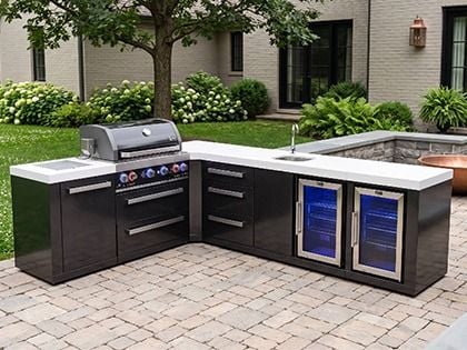 Mont Alpi MAi400-BSS90BEVFCDR bbq kitchen island 
