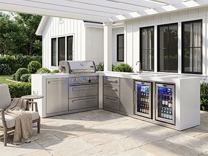 Mont Alpi MAi400-D90BEVFCDR bbq kitchen island 
