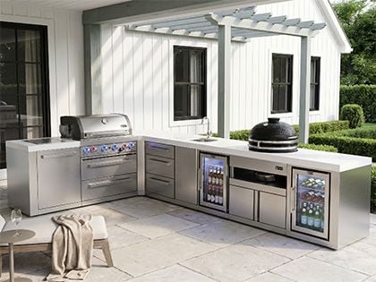 Mont Alpi MAi400-D90BEVFCKAMDR bbq kitchen island 
