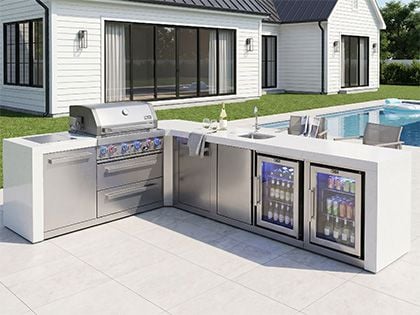 Mont Alpi MAi400-D90BEVFCXL bbq kitchen island 
