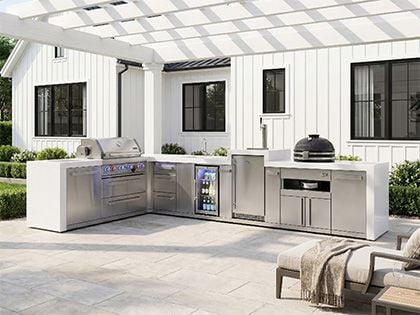 Mont Alpi MAi400-D90KEGBEVFCKAMDR bbq kitchen island 
