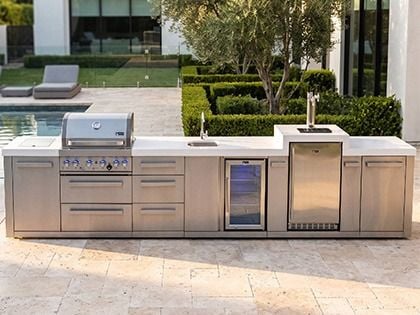 Mont Alpi MAi400-KEGBEVDR bbq kitchen island 
