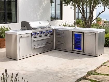 Mont Alpi MAi805-90KEGBEVDR bbq kitchen island 
