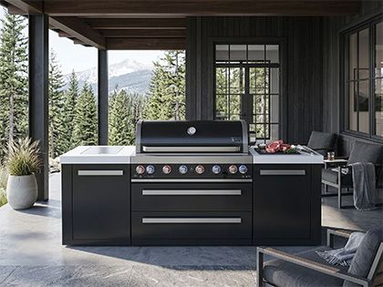 Mont Alpi MAi805-BSS backyard outdoor kitchen black stainless steel
