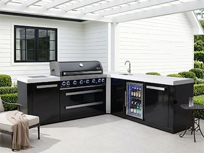 Mont Alpi MAi805-BSS90BEV modern outdoor kitchen
