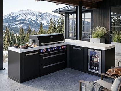 Mont Alpi MAi805-BSS90FCXL L-shaped patio island
