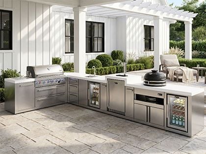 Mont Alpi MAi805-D90KEGBEVFCKAMDR 90-degree island with kamado
