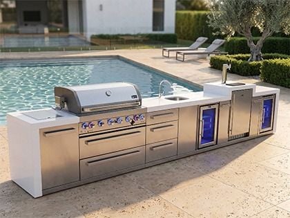Mont Alpi MAi805-DKEGBEVFCDR bbq kitchen island 

